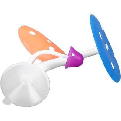 Hamac Champignon Betta Silicone Souple Coloré Réaliste Lit de Repos Aquarium Pad de Jeu pour Poisson avec Ventouse Bleu
