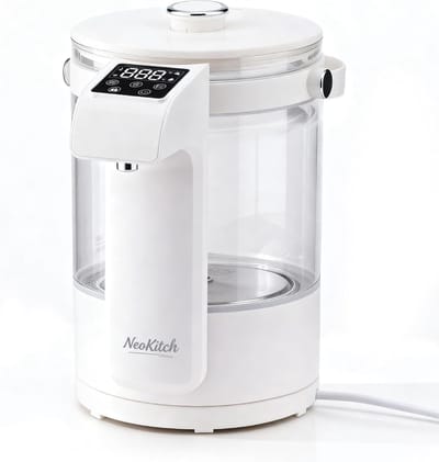 NeoKitch glazen waterkoker - Temp. instelbaar 40-100°C - 2.5L warmwaterdispenser - 8h warmhouding