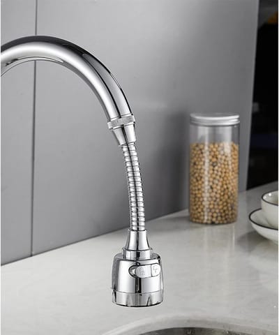 Flexibele 360° Draaibare Waterkraan Sprinkler met RVS Strainer en Verlengslang voor Tuin en Besproeiing