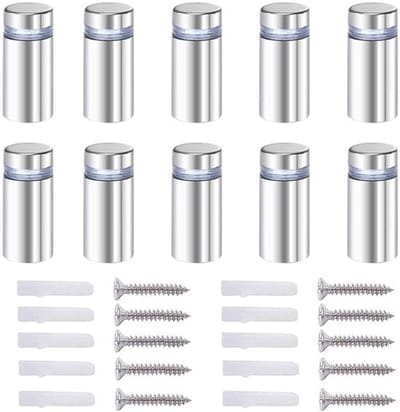 Dailygoody - 20 Standoff Schroeven voor Glas, Rvs, 12x40mm, Inclusief