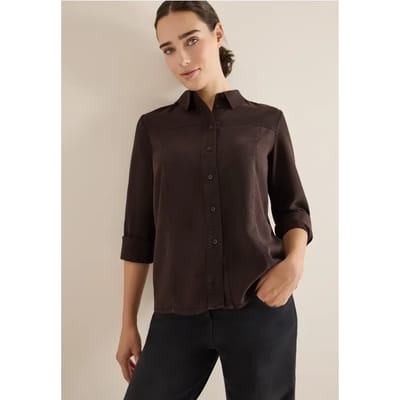 Gekleurd Lyocell overhemd blouse