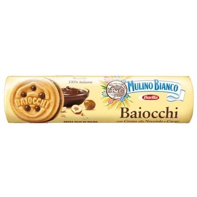 Baiocchi Mulino Bianco Cacao Noten Shortbread Koekjes 168g Italiaans