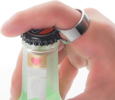 CHPN - Bieropener - Bierfles opener - Flesopener - Bier-Open-Ring - 22mm - Flesopener - Bar Accessoires - Metaal - Cadeau - Feestje