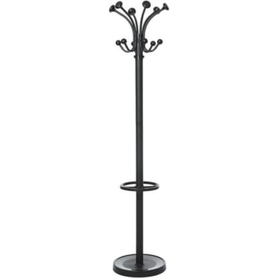 MAULnubis Kapstok - 20 haak - standvoet - zwart - 1 stuk - Ø 40 x 177.5 cm - MAUL