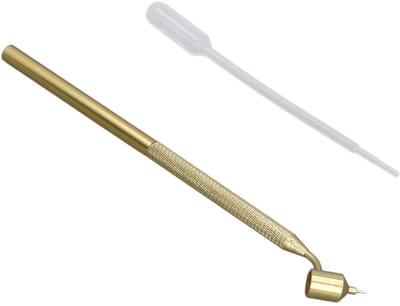 Dailygoods- Verfapplicatorpen 0,5 mm - Aluminium Ontwerp - Fijne Lijnverfpen - Verfbenodigdheden - Druppelschilderen - Nauwkeurige Lijnen - Verfpen