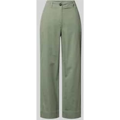regular fit wijdte broek van mix van katoen, lyocell en linnen