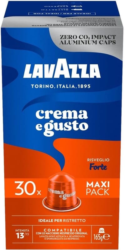 Lavazza Crema E Gusto Forte - 30 Koffiecups Compatibel met Nespresso Coffee Machine