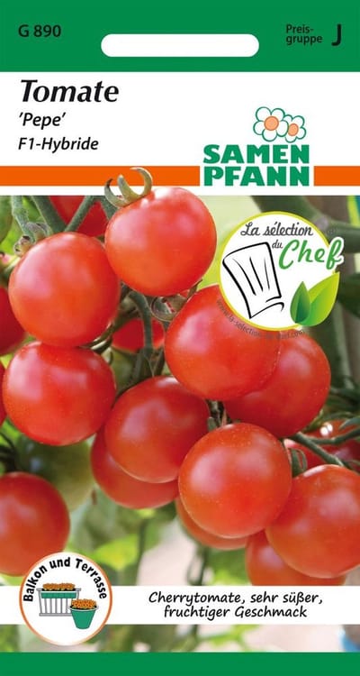 Tomaat, Pepe F1 (Cherrytomaat) - Groentezaden Tomatenzaden