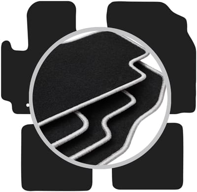CARLUX-SILVER automatten voor: Toyota RAV4 II 2WD 3-deurs (2001-2005)