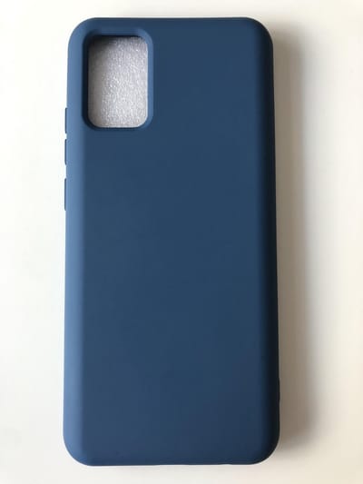 Hoogwaardige Siliconen back cover case - Geschikt voor Samsung Galaxy A02s - TPU hoesje Navy (Blauw) 2mm dik stevig back cover