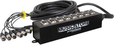 MUSIC STORE Multicore 8xXLR, 10m, Stagebox - Multicore kabel