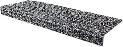 Rubbermagazijn - Trapmat ultragrip - 2 stuks - Zwart-Wit - 25x73cm - Dikte 0.7 cm