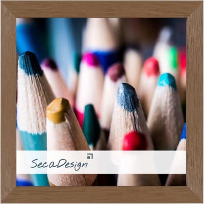 SecaDesign Nervi Fotolijst Hout - Fotomaat 13x13 cm - Taupe