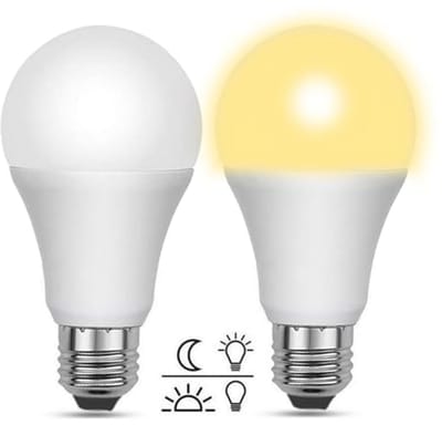 E27 LED Schemerlamp 12W Warmwit met Lichtsensor