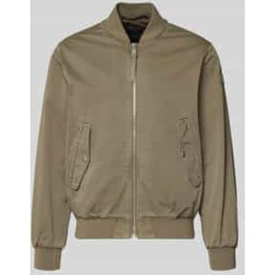regular fit blouson van puur katoen