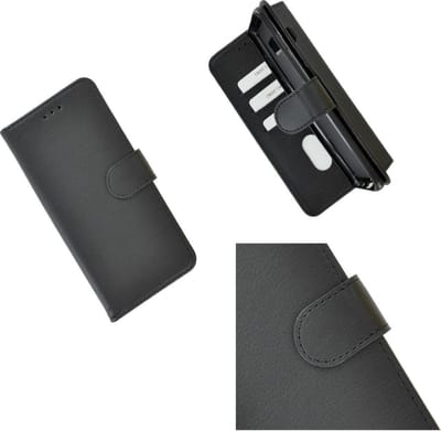 Pearlycase Hoes Wallet Book Case Zwart Geschikt voor Huawei Y6 2019