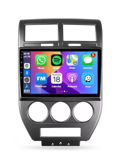 Autoradio 2/32 met Carplay en Android auto | Geschikt voor Jeep Compass Patriot 2006-2011 | Radio scherm met Navigatie | 2006 2007 2008 2009 2010 2011 | MK
