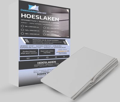 Dekbeddenwereld Jersey Stretch Hoeslaken - Extra Stretch Jersey Hoeslaken voor Matrassen – Premium Zacht, Ademend en Duurzaam met Elastiek Rondom voor een Veilige, Kreukvrije Pasvorm en Dagelijks Slaapcomfort - grijs - 200 cm x 220 cm