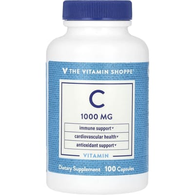 The Vitamin Shoppe, vitamine C, 1000 mg, 100 capsules