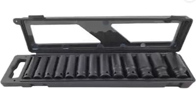 1/2'' Lange krachtdoppen set 12-kant 13 delig