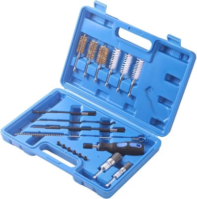 Injectorreinigingsset - Motor reiniger - Motoronderhoud - 19-delige set - 33 cm - Grijs