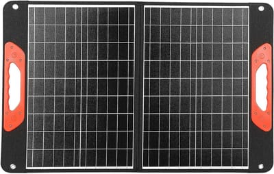 Opvouwbaar Zonnepaneel - Zonne Charger Case - Buiten Opladen - Monokristallijn Silicium - 60W 18V - Zwart