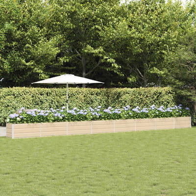 vidaXL - Plantenbak - Ivoor - 770 - x - 50 - x - 45 - cm - Gegevens - staal