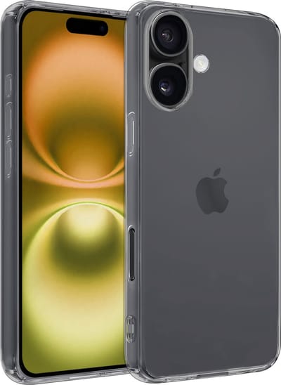 Hoesje - Geschikt voor Apple iPhone 16 - Sterk & Shockproof - Hoes Cover - Siliconen Case - Telefoonhoesjes - Transparant