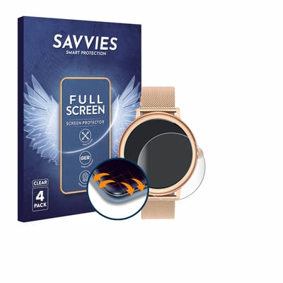 Savvies - Screenprotector voor Ruxingx AK98 1.19" - Folie Beschermfolie transparant volledig dekking 4 Stuks