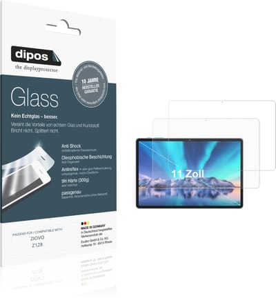 dipos – 2x Matte Pantserfolie geschikt voor ZIOVO Z128 | 9H Screenprotector