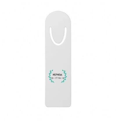 Hacebo® - nephew I love you metalen boekenlegger - Neef - de liefste neef - verjaardag - cadeautje voor neef - neef artikelen - kado - geschenk Bladwijzer boekenleggers - 12.7 cm x 3.2cm