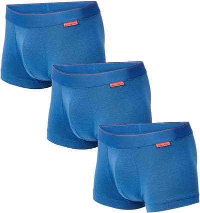 Undiemeister Korte Boxershort Heren - Iced Glacier (IJsblauw) - 3-Pack - Tencel - Zijdezacht - Ademend - Anti-Bacterieel & Naadloos Ondergoed - Premium Onderbroeken Heren - Maat S
