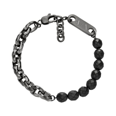 Armani Exchange AXG0151060 Heren Armband 22cm - Staalgrijs
