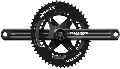Rotor In Power V3 Shimano 11-12s Oval Crankstel Met Vermogensmeter Zilver 172.5 mm / 52/36t