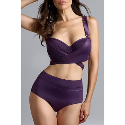 Marlies Dekkers Cache Coeur Deep Purple Plunge Balcony Bikini Top Size: 70D | Bikinis Outlet | Dames | Paars