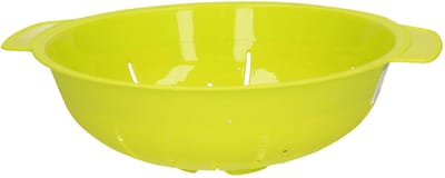 Plasticforte Keuken vergiet zeef - kunststof - Dia 25 cm x Hoogte 8 cm - groen - afgieten