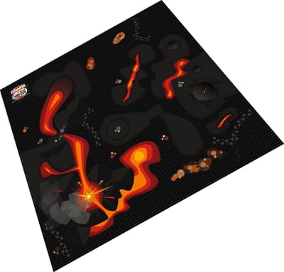 BrickDoo's BrickMaps 42433001 Volcanic Plain - Wegplaat speelmat geschikt voor LEGO Lord of the Rings - Formaat gelijk aan 3x3 bouwplaat