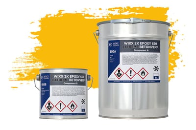 Wixx 2K Epoxy 650 Extreme Betoncoating - 10L - RAL 1023 | Verkeersgeel