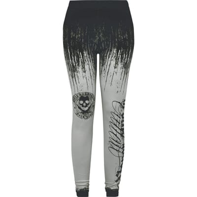 Rock Rebel by EMP - Rock Legging - Rebels & Reapers - S tot XXL - voor Vrouwen - zwart-grijs