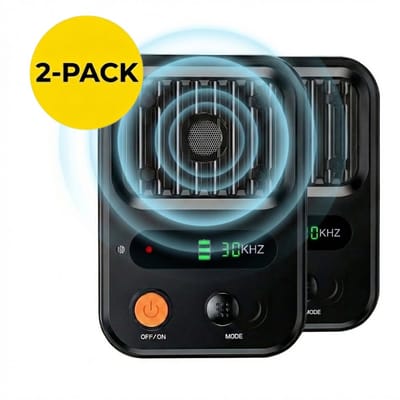 Anti Blaf Apparaat PRO – 2-Pack – Ultrasoon & Diervriendelijk – Binnen & Buiten – Vergroot Bereik - Tot 15 kg – Incl. E-book – PetsYess®