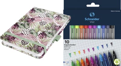 Sigel schetsblok - Jolie Beauty - A6 - Jungle Fever - blanco - 158 pagina's - met 10 GRATIS pennen - WS-SI-SY552