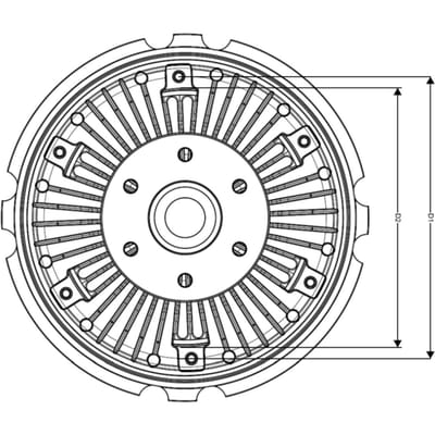 Koppeling, radiatorventilator NRF 49777