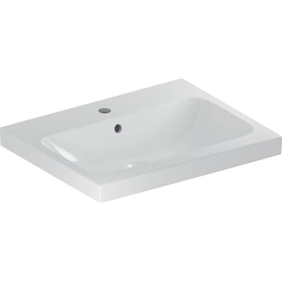 Geberit iCon Light washbasin 60 cm with tap hole center and overflow 501.834.00.1
