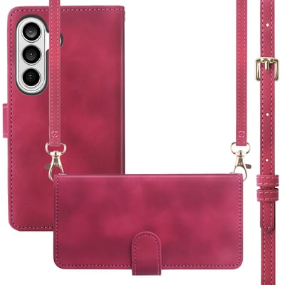imoshion Hoesje - Geschikt voor Samsung Galaxy A27 (5G) - Bookcase met koord - Rood