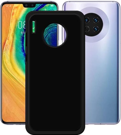 Hoesje Geschikt voor: Huawei Mate 30 - Silicone - Zwart