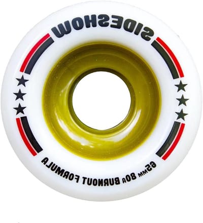 Skateboardwielen Set - Wielen voor skateboard - Soepel cruisen - Zachte 80A durometer - 65 mm diameter - Wit