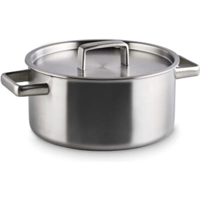 Habonne King Kookpan Met Deksel -  RVS Triply  - 22 cm