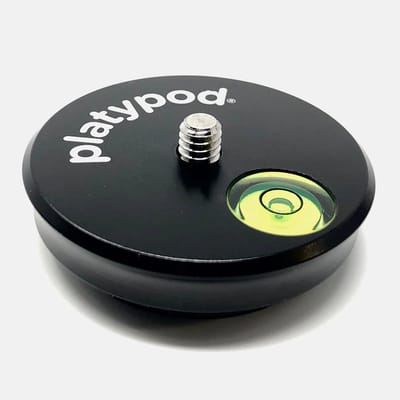 Platypod Disc, Arca-compatible Quick Release Plate and ¼” to 3/8” adapter