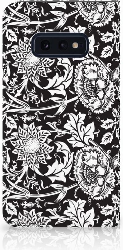 Samsung Galaxy S10e Smart Cover Black Flowers