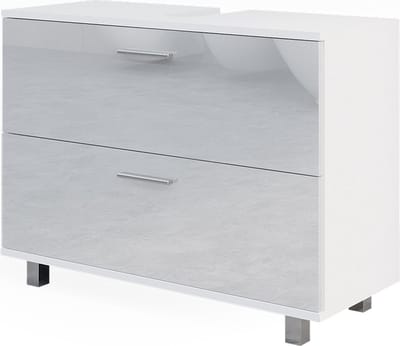 Vicco Ilias Wastafelonderkast – 80 x 60.8 cm Wit Hoogglans
